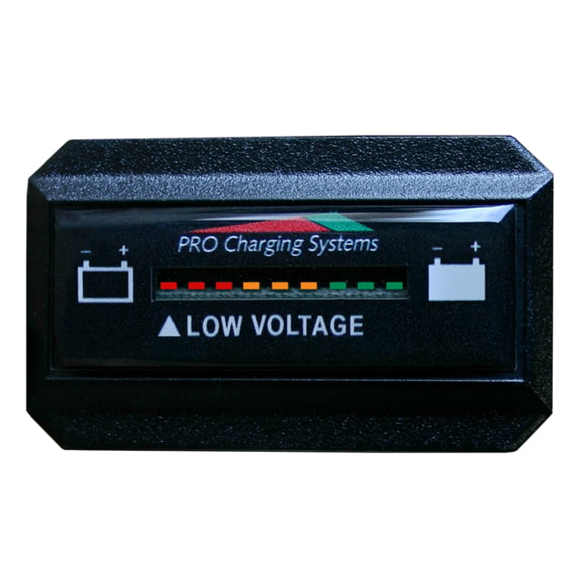 Dual Pro Battery Fuel Gauge - DeltaView Link Compatible - Rectangle - 64V System 8-8V Batteries One Size