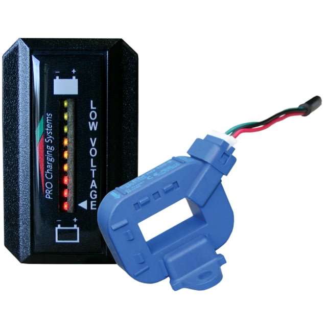 Dual Pro Lithium Battery Gauge - Single - Rectangle Vertical Display One Size