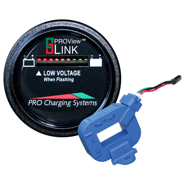Dual Pro Lithium Battery Gauge - Single - Round Display One Size