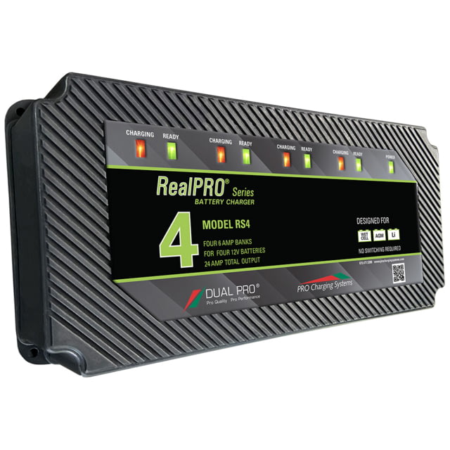 Dual Pro RealPRO Series Battery Charger - 24A - 4-Bank One Size - Dual Pro