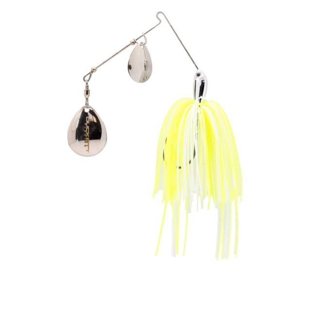 Duckett Fishing BD Double Colorado Spinnerbaits 3/8oz White Chartreuse BDSBDC3/8 WC