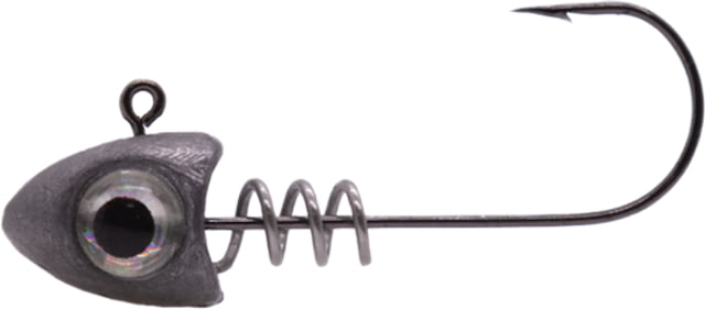 Duckett Fishing Crappie Slayer Subtle Head w/ Screwlock Fishing Hook Size 2 5 pk Unpainted 1/16oz