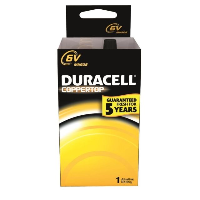 Duracell Coppertop Battery 6 Volt 1 pk. MN908 - Duracell