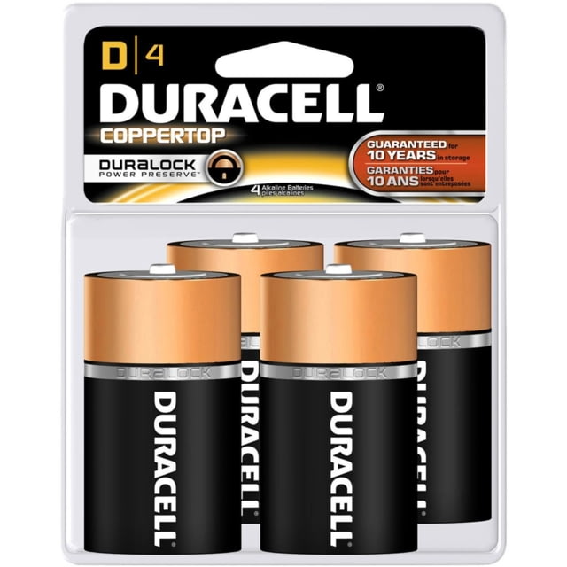 Duracell Coppertop Battery D 4 pk. MN1300R4Z17 - Duracell