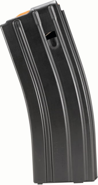 MO Duramag Aluminum Magazine Crimped From 30 Round To 5 Round SS Spring CPD Plate 5.56mm/.223/300BLK 5RD Mil-Spec Anodize Black/Orange Ammo
