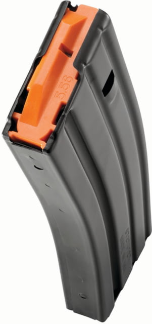 amag SS AR-15 Rifle Magazine .223 Rem/.300 Blackout/5.56x45mm NATO 30 Round Black W/ Orange Follower Detachable 1 Pack Stainless Steel Ammo