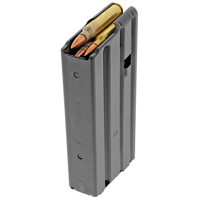 D Duramag SS AR-15 Rifle Magazine 5.56/.300BLK 20 Round Black W/Orange Follower 1 Pack Stainless Steel 20RD Ammo