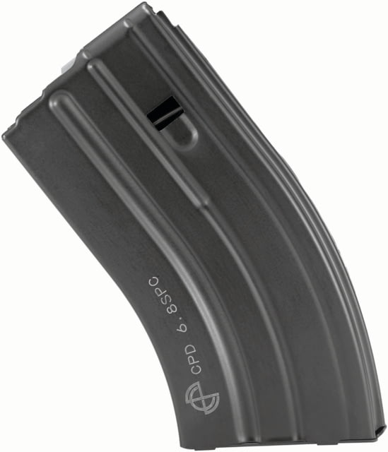 amag SS AR-15 Rifle Magazine .22 Nosler/6.8 SPC 20 Round Black W/ Gray Follower Detachable 1 Pack Stainless Steel 20RD Ammo