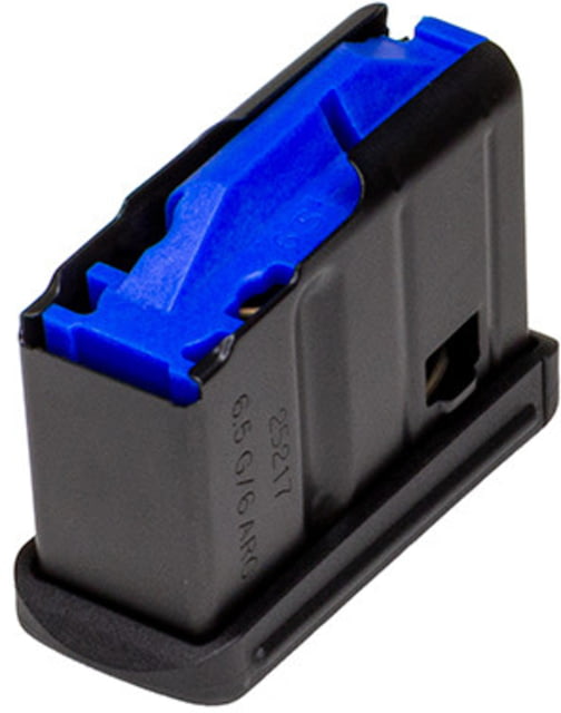 amag Ruger American Rifle 6.5 Grendel/6mmARC /22ARC 4 Round Rifle Magazine 50 Pack Black/Blue 4 Ammo