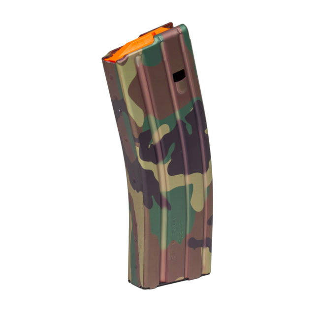 Duramag Magazine 223 Remington/556NATO 30 Rounds Fits AR15 Rifles Orange Follower Anodized Finish M81 Camo - Duramag