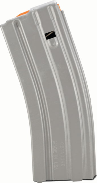 amag Aluminum Magazine Crimped From 30 Round To 5 Round SS Spring CPD Plate 5.56mm/.223/300BLK 5RD Mil-Spec Anodize Grey/Orange Ammo