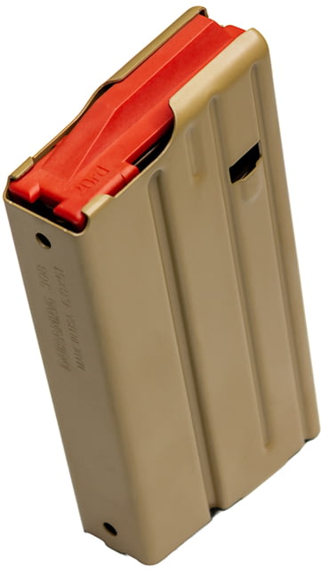 amag SS AR-10 308 Winchester/.277 Fury 20 Round Rifle Magazine FDE 50 Pack Ammo