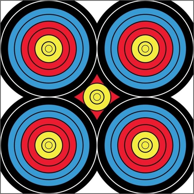 DuraMesh Archery Target Sight In Blue 24 in x 24 in - Duramesh