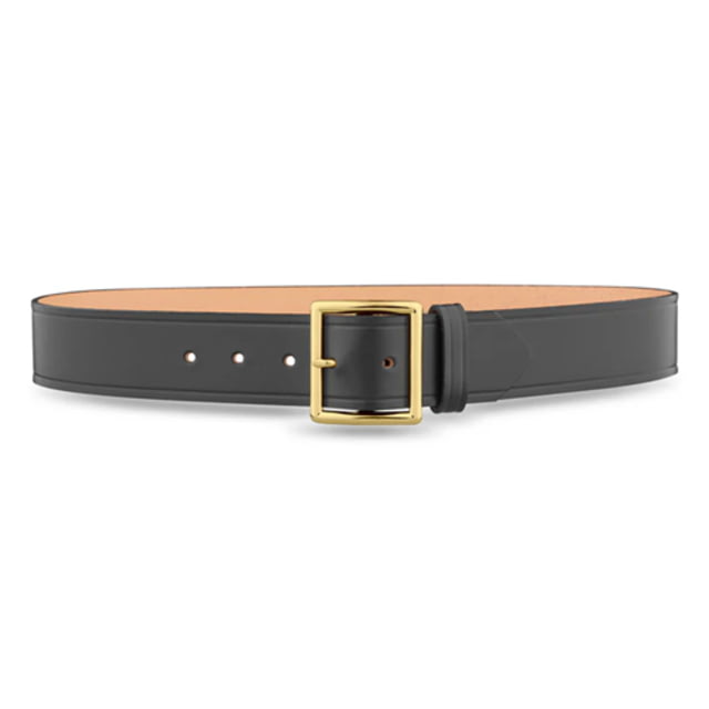 DutyMan 1-3/4inch Plain Leather Garrison Belt With Gold Buckle