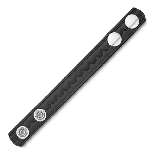 DutyMan 3/4inch Basketweave Leather Belt Keeper Silver - Dutyman