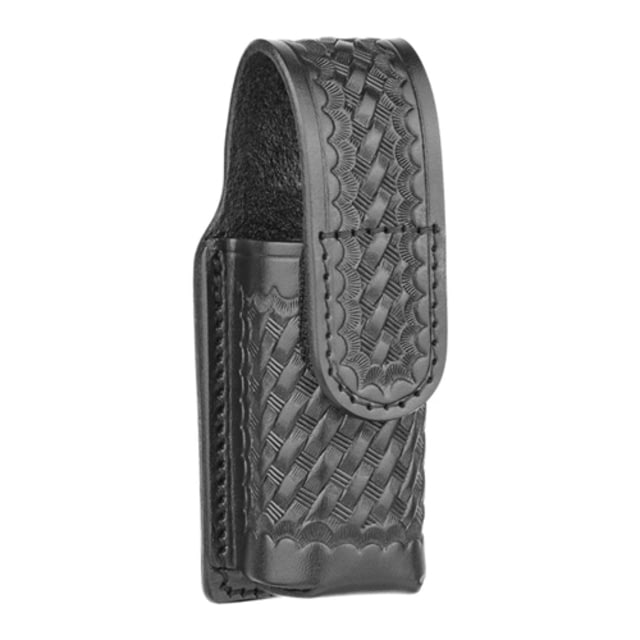 DutyMan Basketweave Leather 2 Oz Mace Holder Hidden Snaps