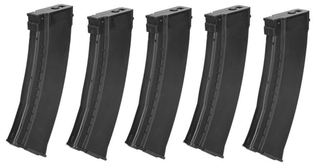 E&L Manufacturing 74N Mid-Cap 120 Rounds Rifle Magazine Box Set 5 Pieces Plum BlackColor 120 - E&L Manufacturing