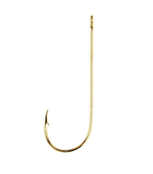 Eagle Claw Aberdeen Hook Non-Offset Ringed Eye Light Wire Gold R-Pack 202R-8