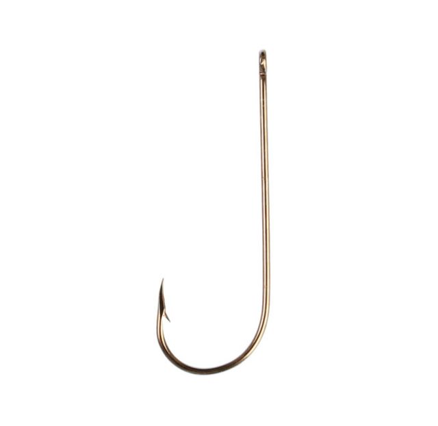 Eagle Claw Aberdeen Hook Non-Offset Ringed Eye Extra Light Wire Bronze R-Pack 214ELR-4