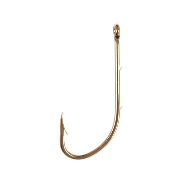 Eagle Claw Baitholder Hook Offset Ringed Eye 2 Slices Forged Bronze A-Pack Hooks 186A-8
