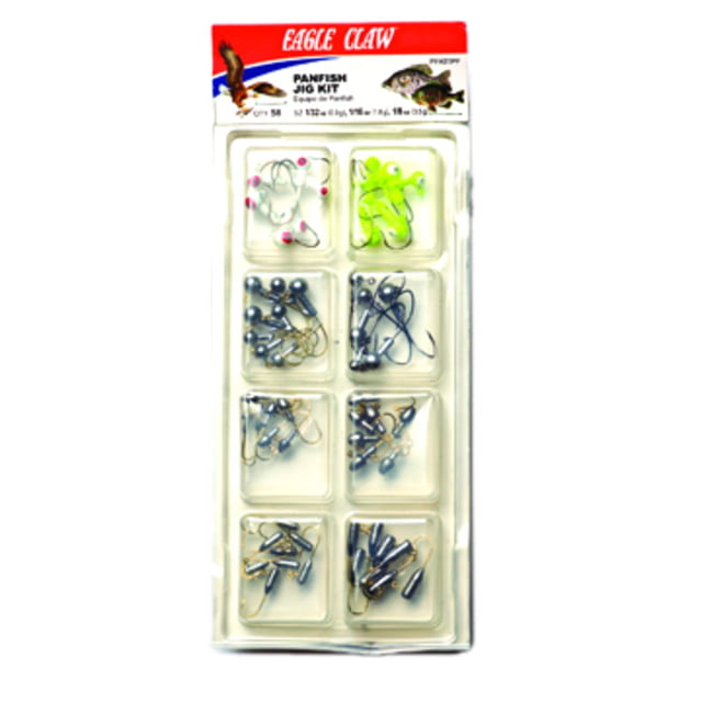 Eagle Claw Jig Head Kit Panfish Assorted 58 Pieces