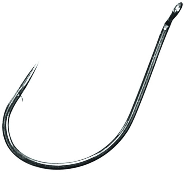 Eagle Claw Lazer Sharp Needle Point Drop Shot Hook Platinum Black Size 4 10 per Pack