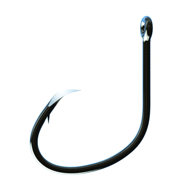 Eagle Claw Trokar Lancet Circle Offset Hook Platinum Black Size 7/0 50 per Pack