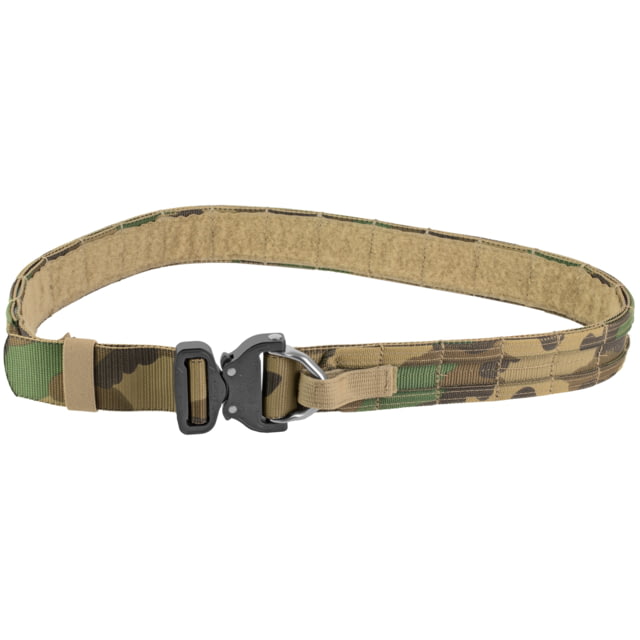 Eagle Industries Medium Woodland Camo Operator Gun Belt Cobra Buckle closure with built-in D-Ring attachment - Eagle Industries