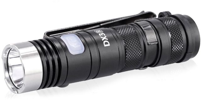 EAGTAC DX3B Clicky PRO Rechargeable XHP50.2 LED 2500 Lumen LED Flashlight Small Black - Eagtac
