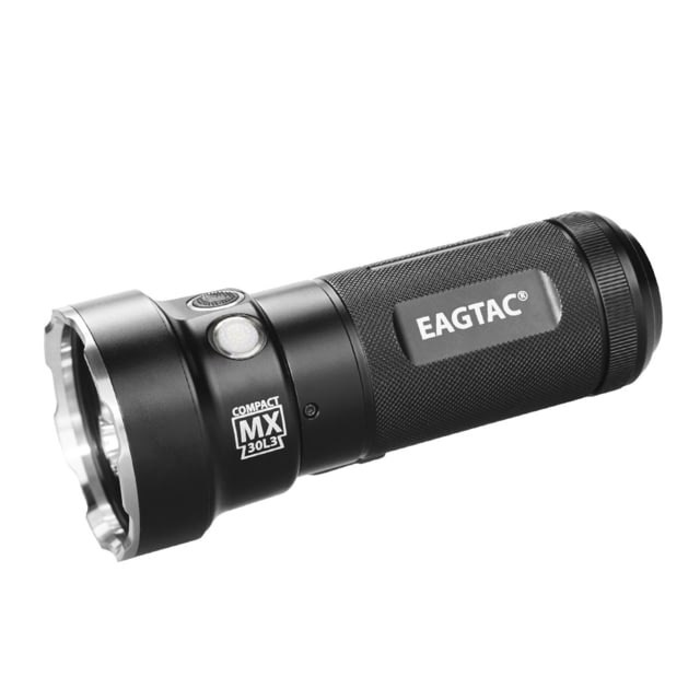 EAGTAC M Series MX30L3-CR Base Flashlight 6 Nichia 219B 5700K CRI92 R9050 SW57 D220 LED 3600lm Black MX30L3CR-6SST20-NW - Eagtac