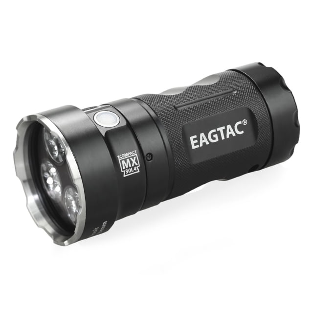 EAGTAC MX30L4-XC Flashlight Kit 12 Nichia 219C CRI-92 4000K LED 4000lm Black MX30L4XC-12219C-KIT-NW - Eagtac