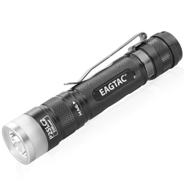 EAGTAC P25LC2 Diffuser Flashlight XM-L2 U2 NW w/ LEDarray LED 1150lm w/ 475lm Black - Eagtac