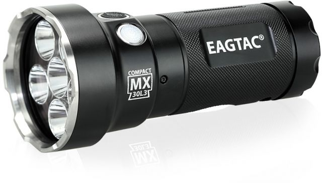 EAGTAC Rechargeable MX30L3C-R 6XPL HD 6000 Lumens LED Flashlight Kit Medium Black MX30L3CR-6XPL-HD-KIT-CW