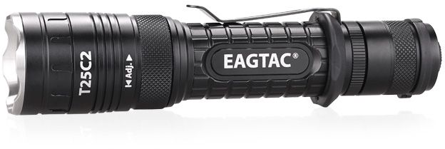 EAGTAC T25C2 XPLHI 1148 Lumen Tactical Flashlight KIT Medium Black