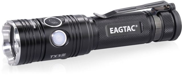 EAGTAC TX3L PRO XJP70.2 NW 2800 Lumen USB Rechargeable 18650 Led Flashlight Medium Black - Eagtac