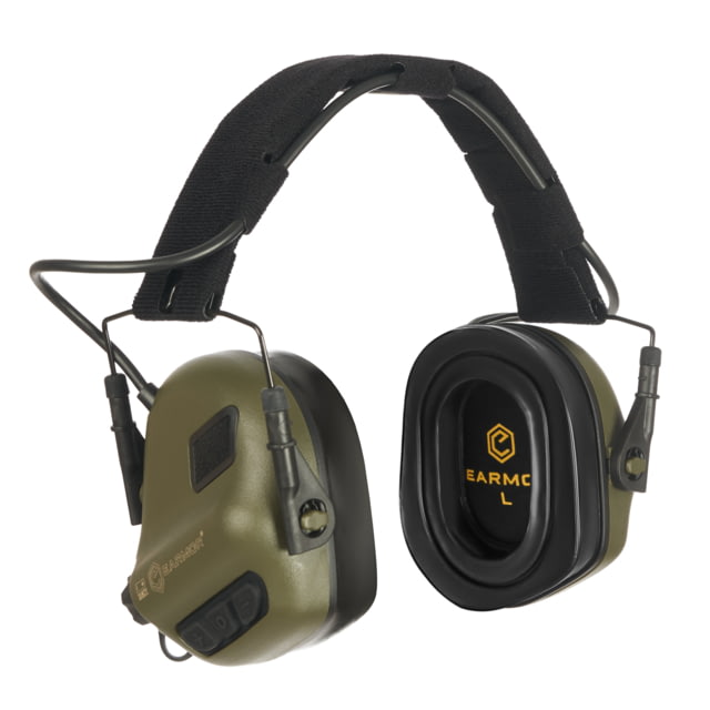 Earmor Electronic Ear Muffs w/ Gel Earpads & AUX Input 22dB Foliage Green M31-FG PLUS