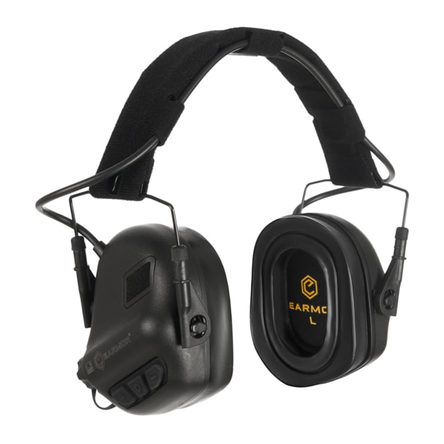 Earmor Electronic Ear Muffs w/ Gel Earpads & AUX Input 22dB Tactical Black M31-BK PLUS