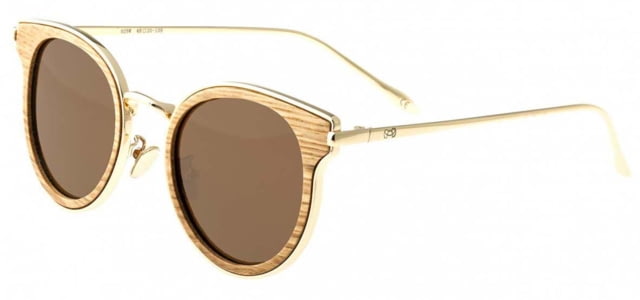 Earth Wood Derawan Sunglasses Walnut Frame Brown Lens Polarized One Size - Earth Wood