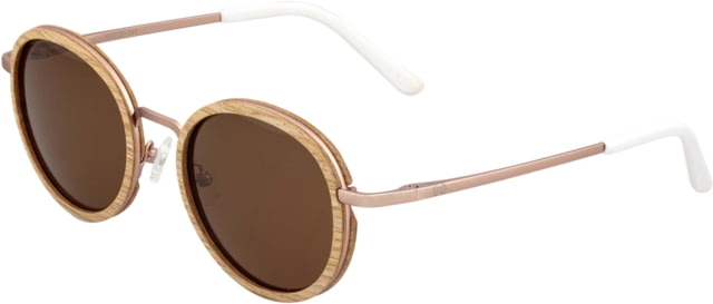 Earth Wood Himara Sunglasses Oak Frame Brown Lens Polarized One Size - Earth Wood