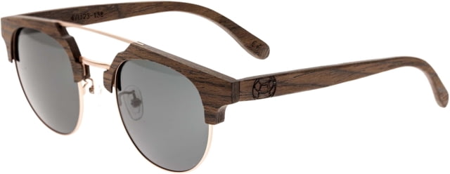 Earth Wood Kai Polarized Sunglass Walnut Zebrawood/Black One Size - Earth Wood