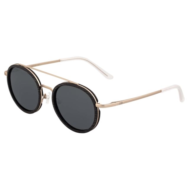 Earth Binz Polarized Sunglasses - Unisex Ebony/Black One Size - Earth Wood