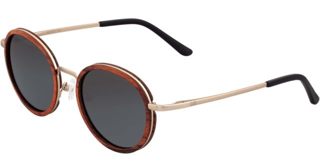 Earth Himara Polarized Sunglasses - Unisex Red Rosewood/Black One Size - Earth Wood
