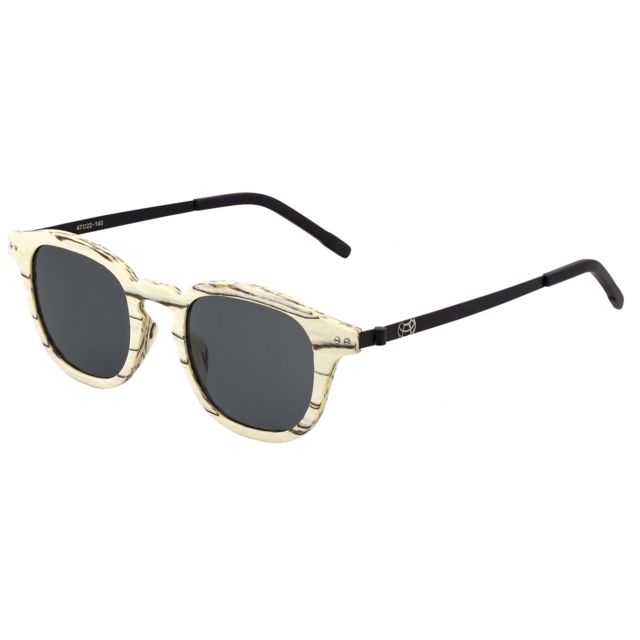 Earth Wood Kavaja Polarized Sunglass Ice Tree/Black One Size - Earth Wood