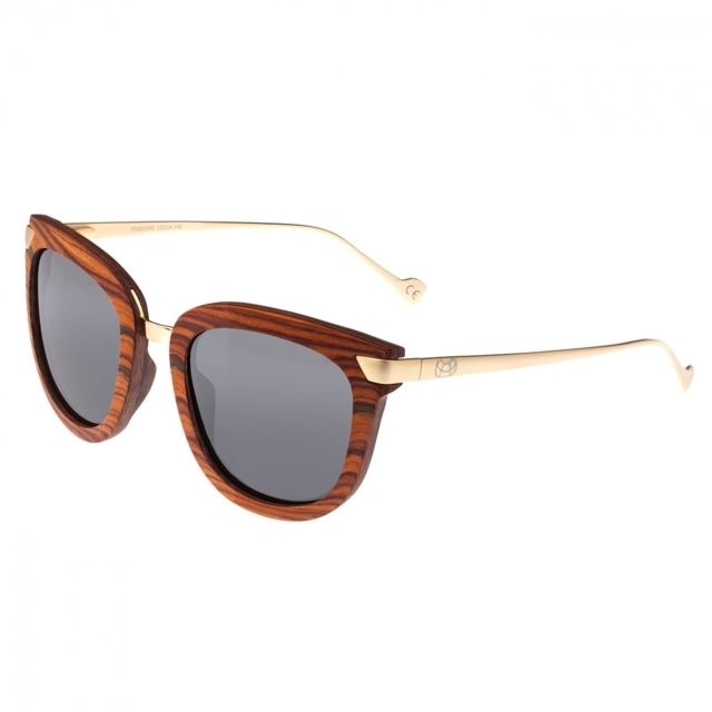 Earth Nissi Polarized Sunglasses Mahogany/Black One Size - Earth Wood