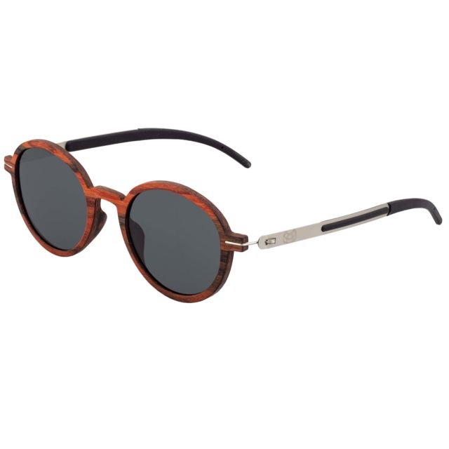 Earth Toco Polarized Sunglasses - Unisex Red Rosewood/Black One Size - Earth Wood