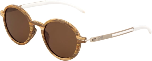 Earth Wood Toco Sunglasses Apple Wood Frame Brown Lens Polarized One Size - Earth Wood