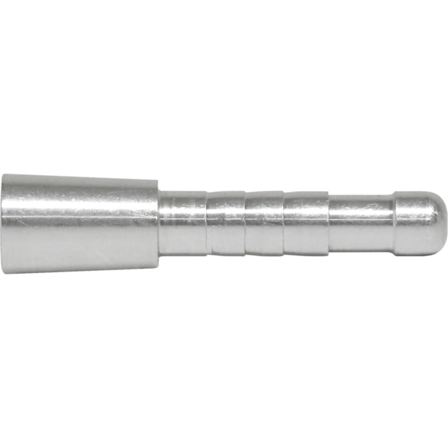 Easton 5mm 8-32 Aluminum Inserts Half Out #2 12 Pack Silver Standard Diameter Carbon Glue In