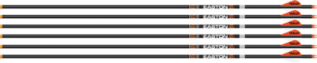 Easton 6.5mm 300 Hunter Classic Arrow w/2in Bully Vanes 6 Pack 9.5 Grain 31.50in Black/Orange/White