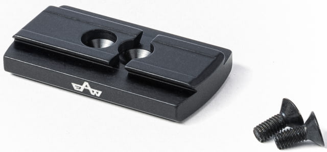 EAW German Tactical Mount Red Dot Adaptor Aimpoint Acro Hole Distance 10mm Angeled Mount Height 8mm Black Small - Eaw