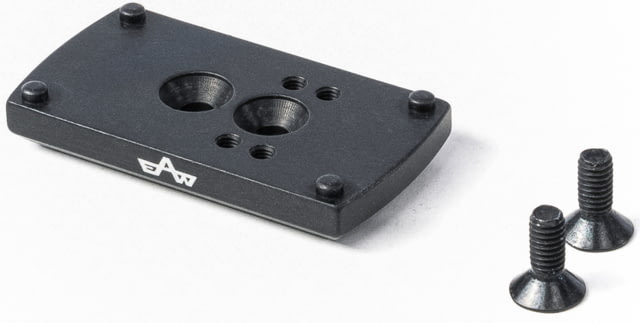 EAW German Tactical Mount Red Dot Adaptor Noblex Sight Hole Distance 10mm Angeled Mount Height 6mm Black Small - Eaw
